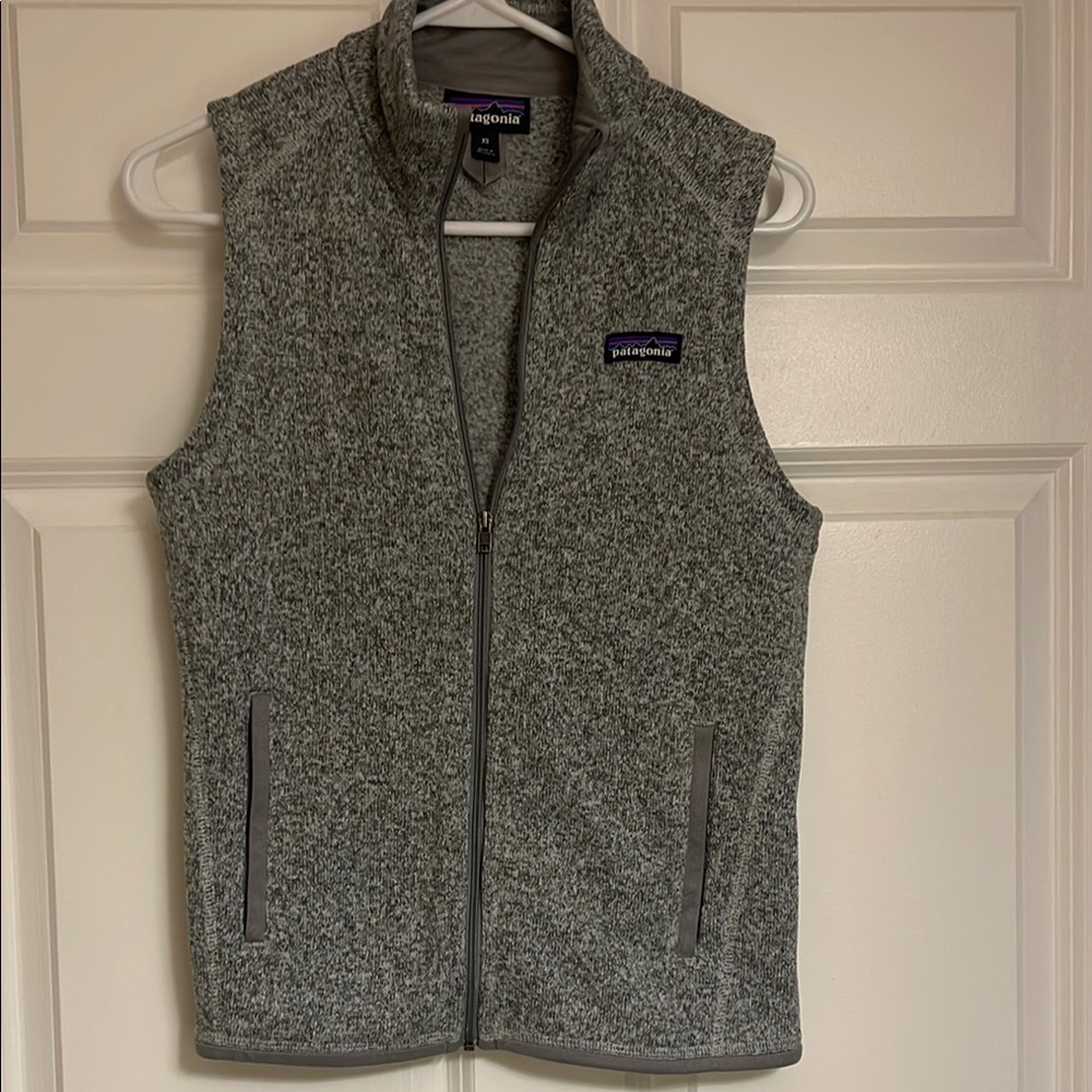 Patagonia Heather Gray Fleece Vest